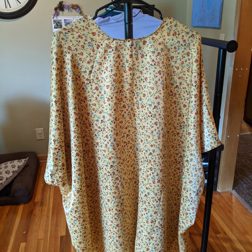 Yellow floral kimono